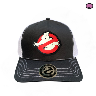 Gorra Ghostbusters Logo Clásico con efecto de brillo en la oscuridad Negra/Blanca Tipo Trucker Premium