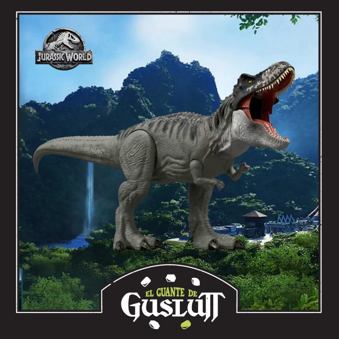 Figura Súper Colosal Jurassic World Rebirth Tyrannosaurus Rex
