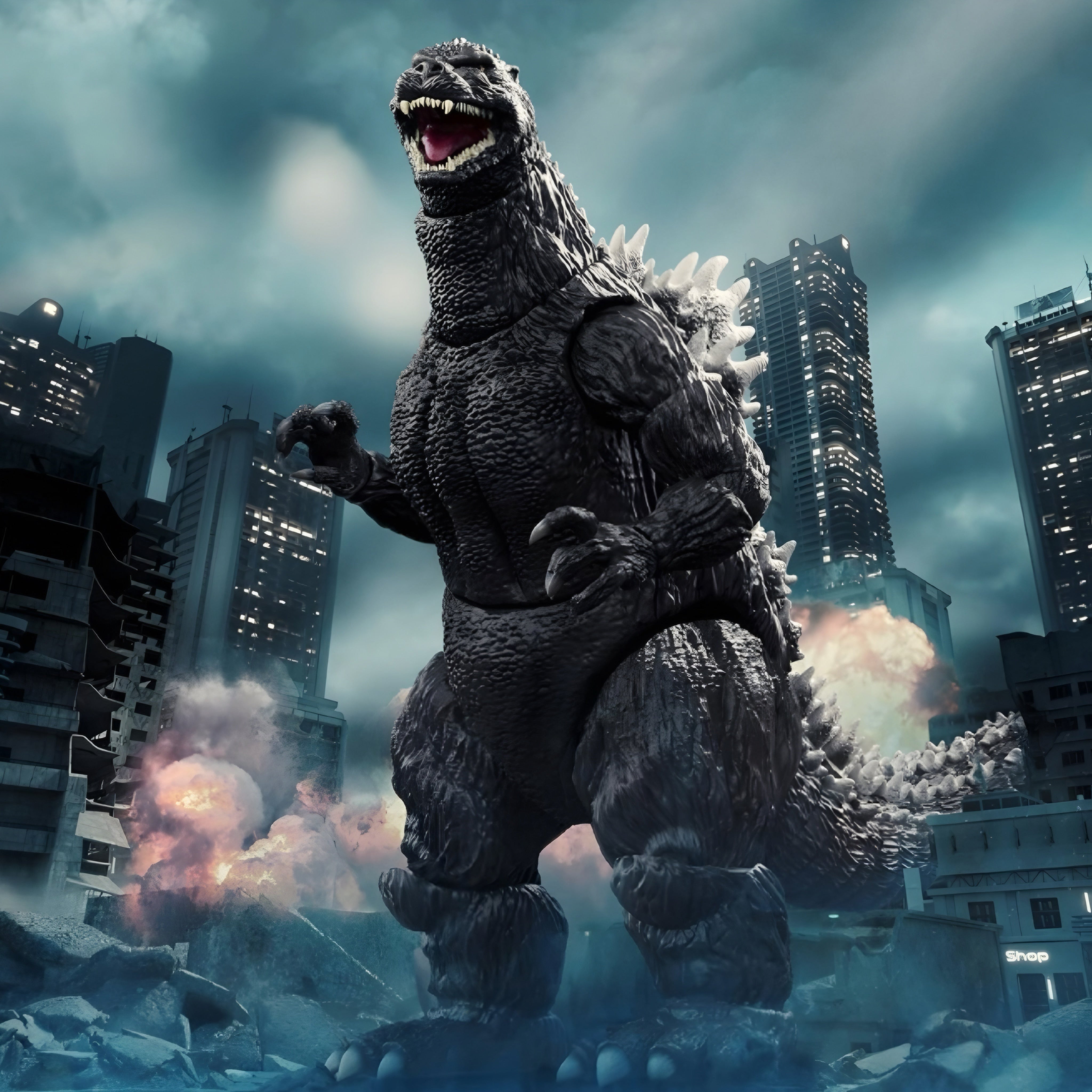 Figura Super 7 Ultimates Geisei Godzilla (1989) vs Biollante Escala 1/9