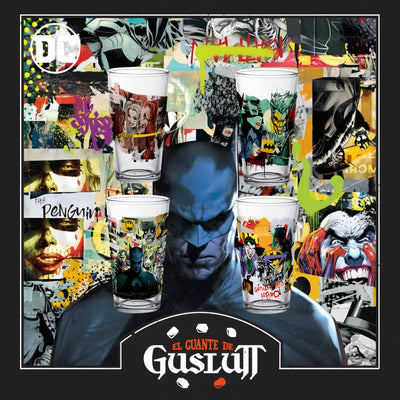 Set de Vasos DC Comics Batman vs The Joker & Harley Quinn Edición Especial