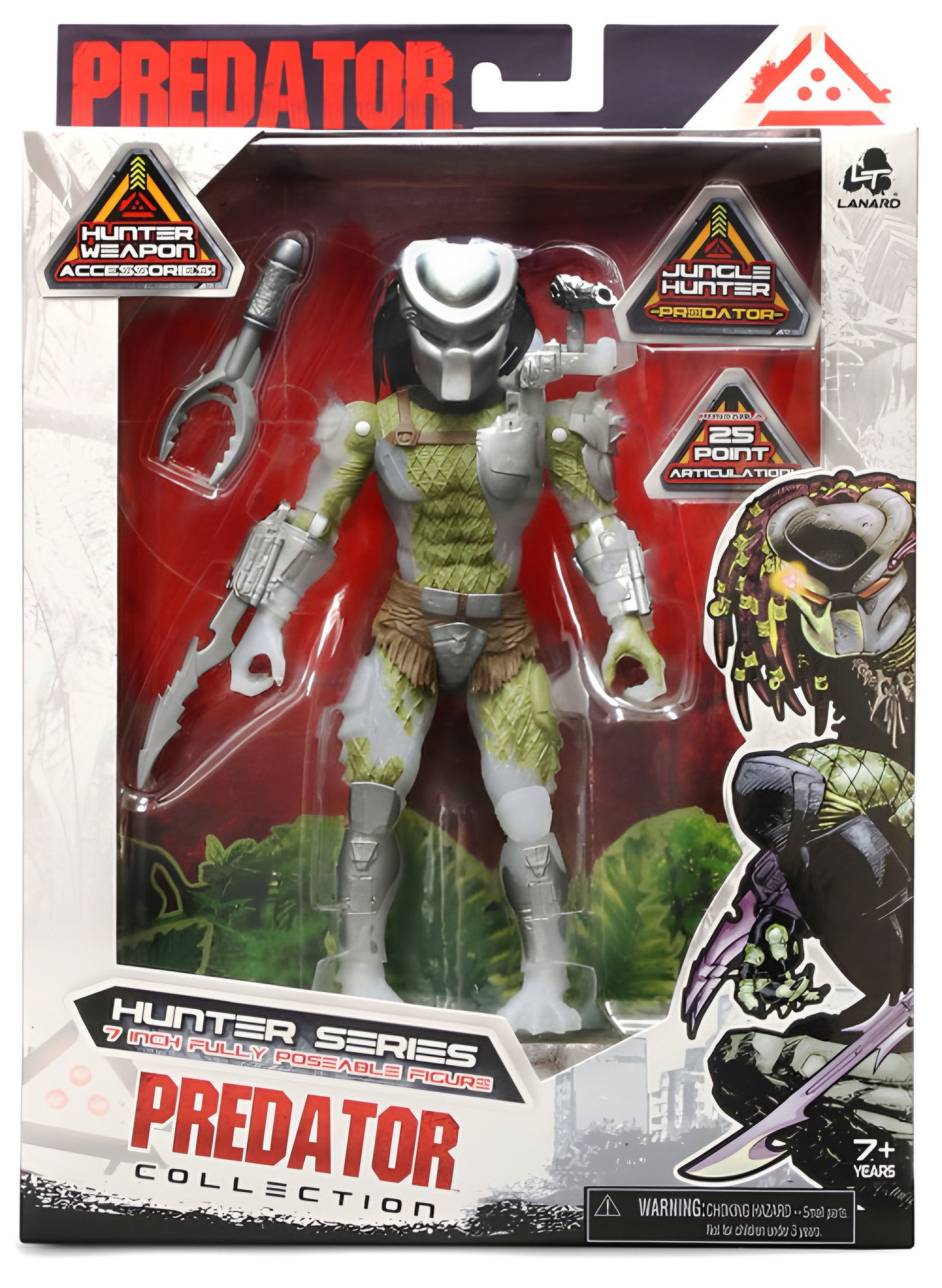 Figura Lanard Toys Predator Jungle Hunter Predator Escala 1/10