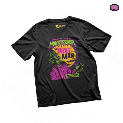 Playera Universal Monsters The Wolf Man Negra