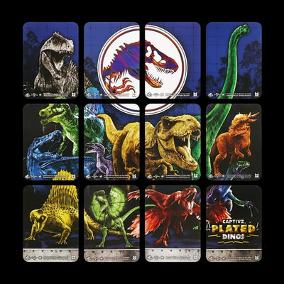 Mini Figura Jurassic World Captivz Plated Dinos (Figura al azar)