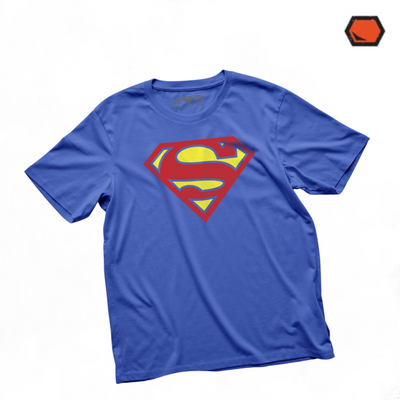 Playera DC Comics Superman Logo Clásico Azul Azur