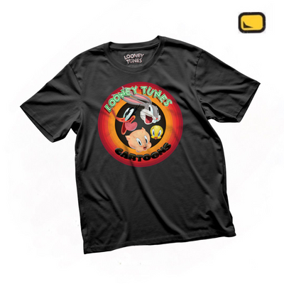 Playera Looney Tunes Cartoons Negra