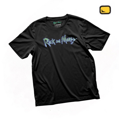 Playera Rick and Morty Classic Logo Negra