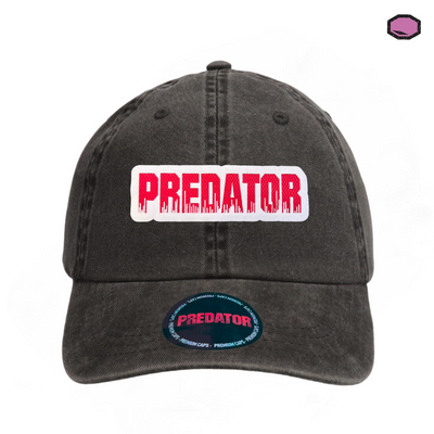 Gorra Predator Logo Clásico Gris Tipo Deslavada