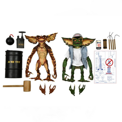 Set de Figuras NECA Gremlins 2: The New Batch Demolition Gremlins Versión Ultimate