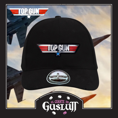 Gorra Top Gun Logo Clásico Negra
