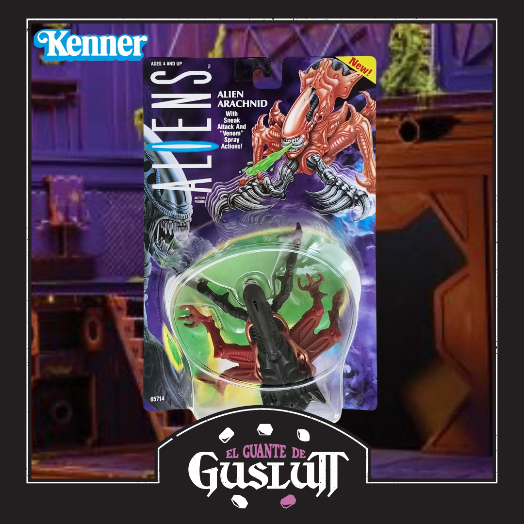 Figura Retro Kenner Arachnoid Alien con acción de ataque