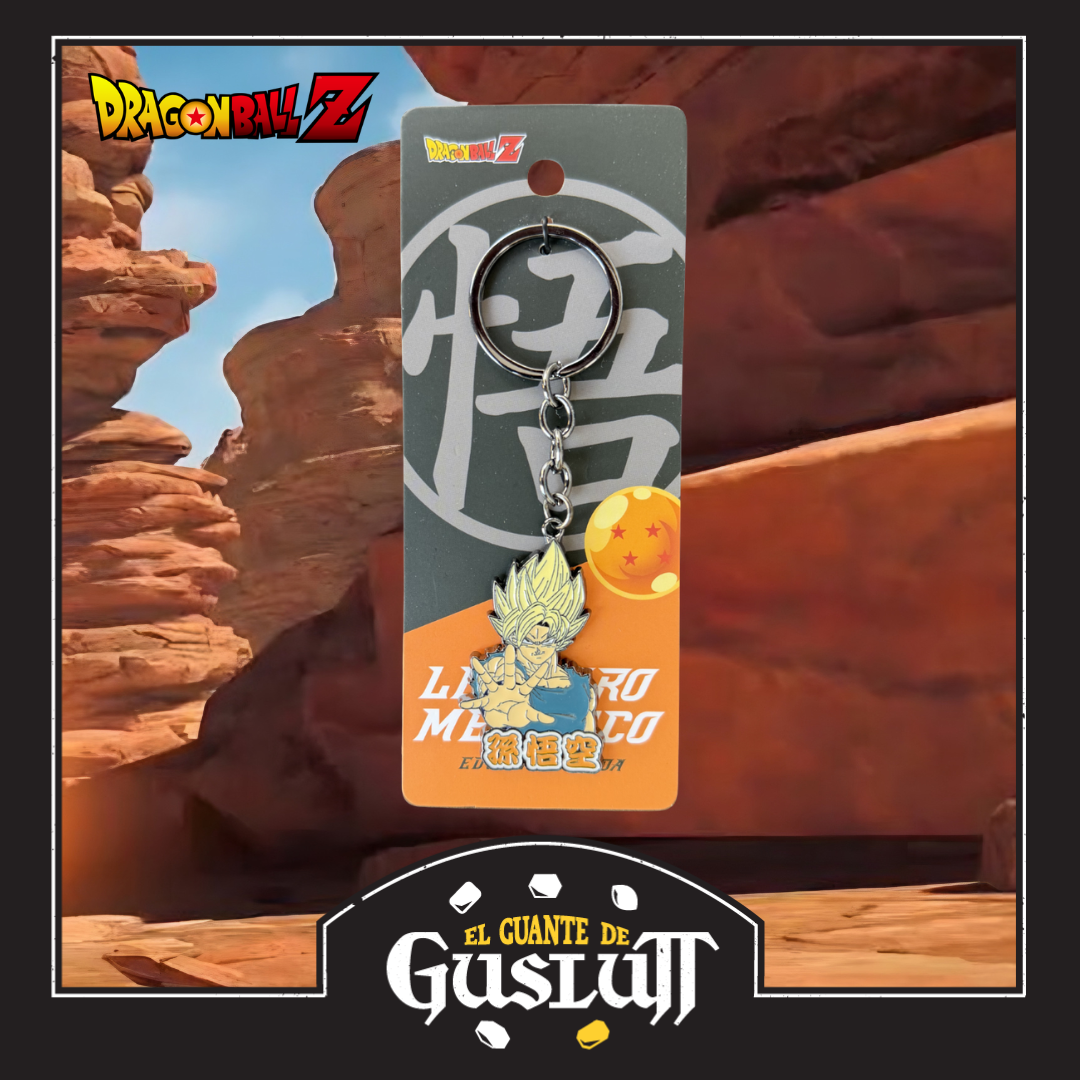 Llavero Dragon Ball Z Super Saiyan Goku Metálico Edición Limitada