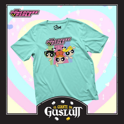 Playera The Powerpuff Girls “Girl Squad” Turquesa