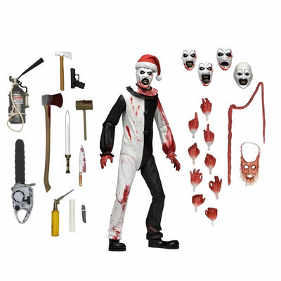 Figura NECA Terrifier llI Art The Clown (Final Battle) Versión Ultimate