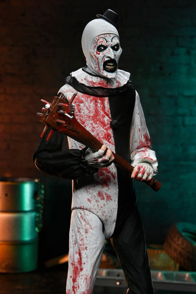 Figura NECA Terrifier ll Art The Clown (Blood Splattered) Versión Ultimate