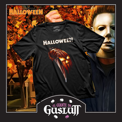 Playera Halloween Póster Clásico Negra