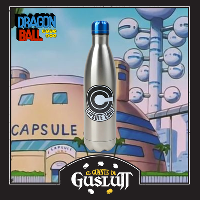 Botella Metálica Dragon Ball Capsule Corp Logo Edición Limitada