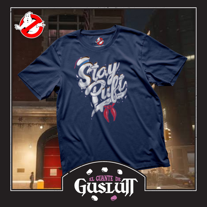 Playera Ghostbusters “Burnt Stay Puft” Azul Marino