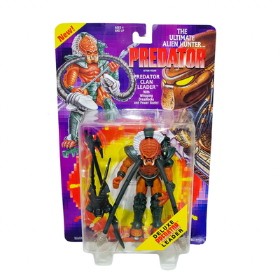 Figura Retro Kenner Clan Leader Predator con acción de ataque