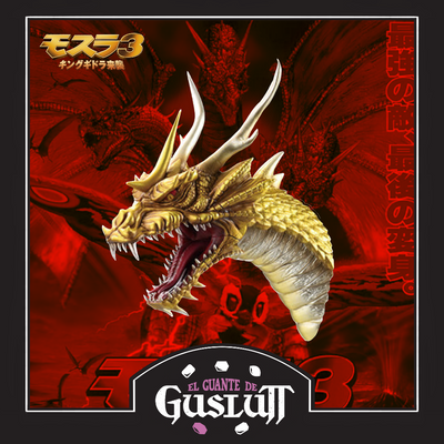 Head Magnet Godzilla Grand King Ghidorah (1998) Ichiban Kuji G Prize — Edición Japonesa 70 Aniversario