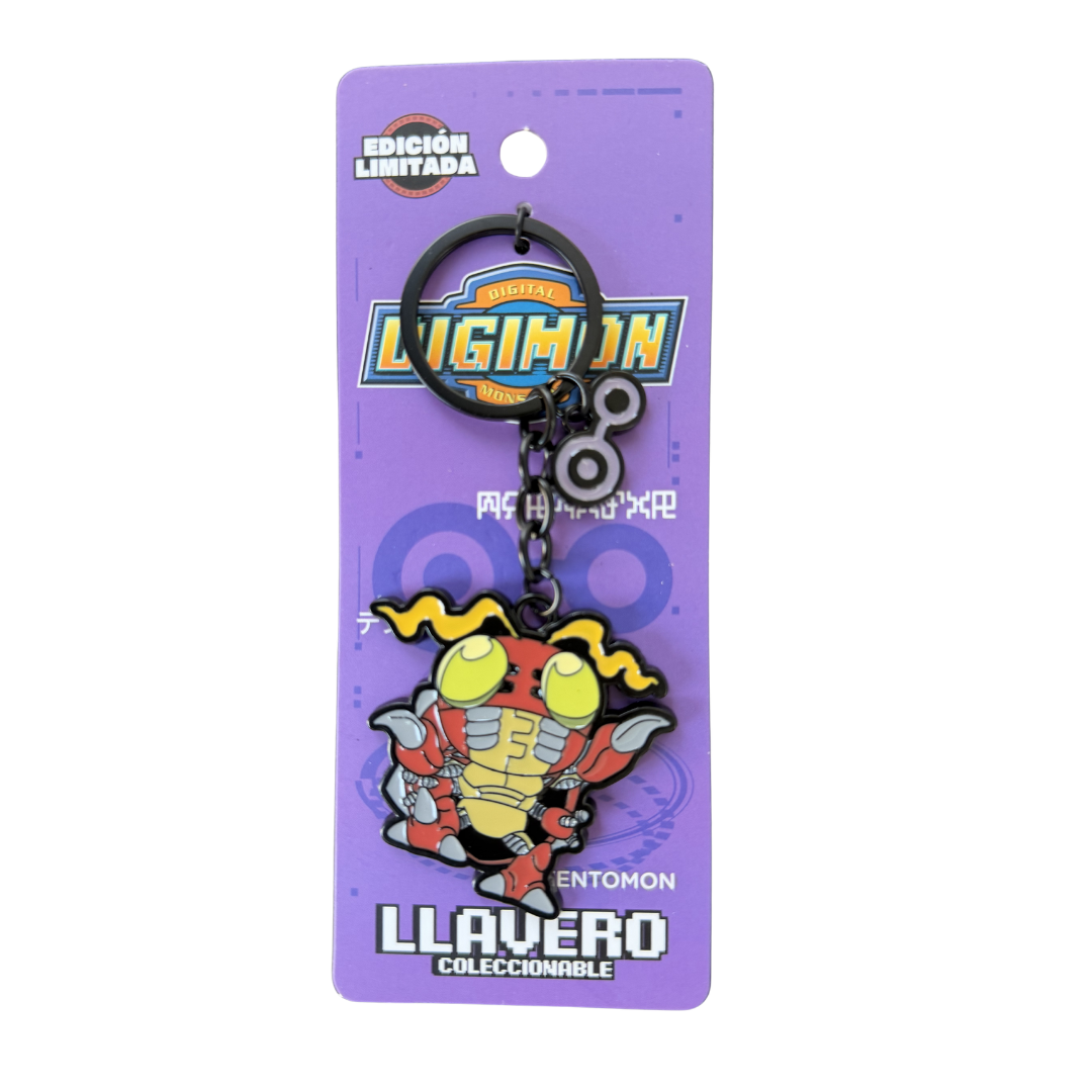 Llavero Digimon Tentomon Metálico Edición Limitada