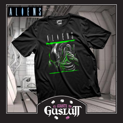 Playera Aliens Xenomorph Warrior Versión 2 Negra