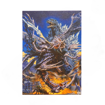 Mini Póster Tipo Lienzo Godzilla vs Megaguirus (2000) Ichiban Kuji G Prize — Edición Japonesa