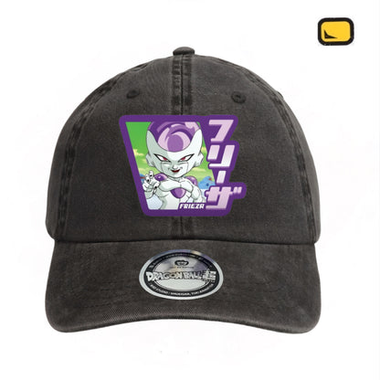 Gorra Dragon Ball Z “Chibi Frieza Final Form” Gris Vintage