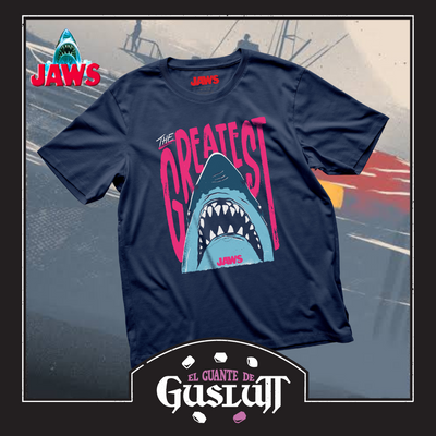 Playera Jaws The Greatest Azul Marino