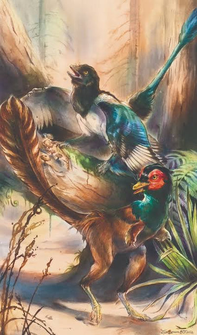 Set de Figuras Beasts of the Mesozoic Eastern Microraptor Gui & Mononykus Olecranus Escala 1/6