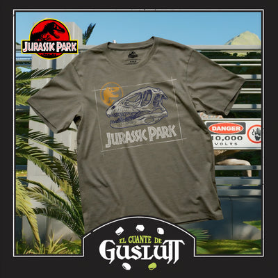 Playera Jurassic Park Fossil Verde Militar