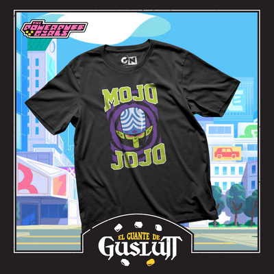 Playera Cartoon Network The Powerpuff Girls Mojo-Jojo Negra