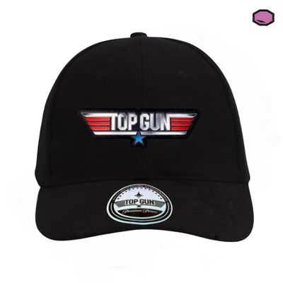 Gorra Top Gun Logo Clásico Negra