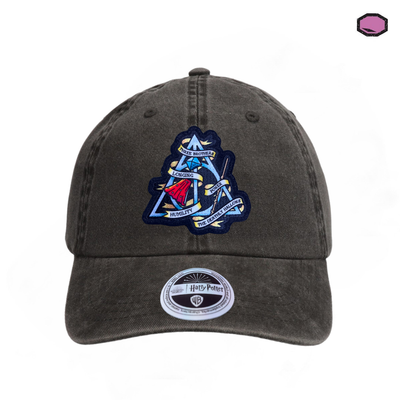 Gorra Harry Potter Leyenda de las Reliquias de la Muerte Gris Tipo Deslavada