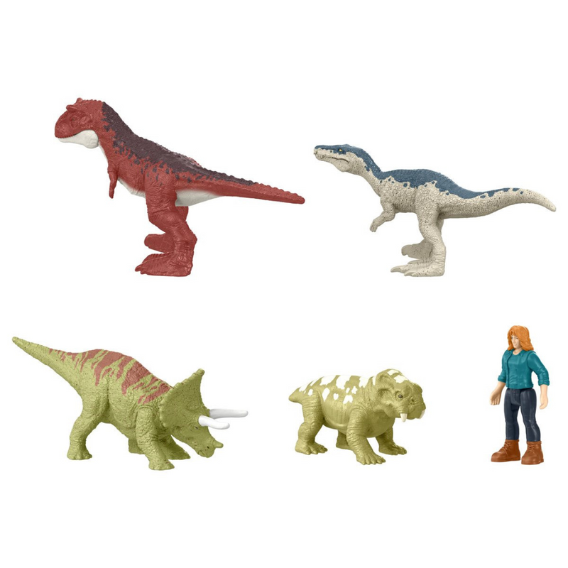 Jurassic World Dominion Carnotaurus Clash Mini Figure 5-Pack
