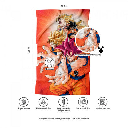 Toalla Dragon Ball Super “Son Goku” Jumbo