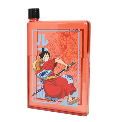 Botella Plana One Piece Wano Luffy D. Monkey Edición Limitada de 750 ml