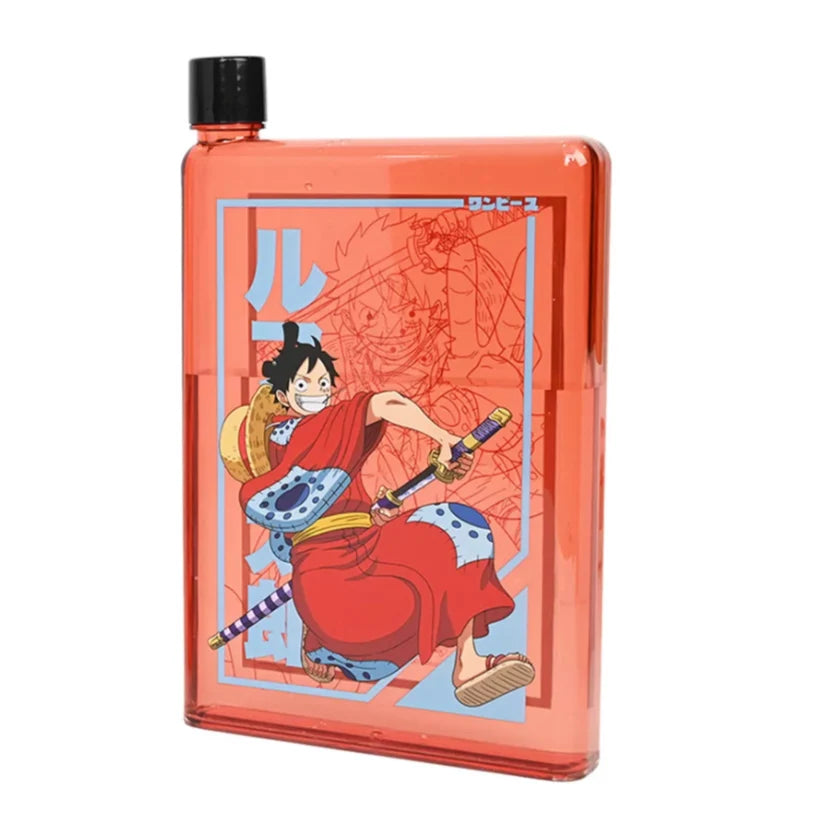 Botella Plana One Piece Wano Luffy D. Monkey Edición Limitada de 750 ml