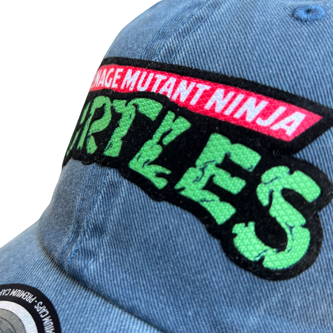 Gorra Nickelodeon Tortugas Ninja Logo Clásico Azul Tipo Deslavada