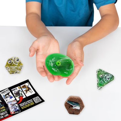 Kit Jurassic World Rebirth Captivz Build N Battle Dinos (8 Sorpresas al azar)