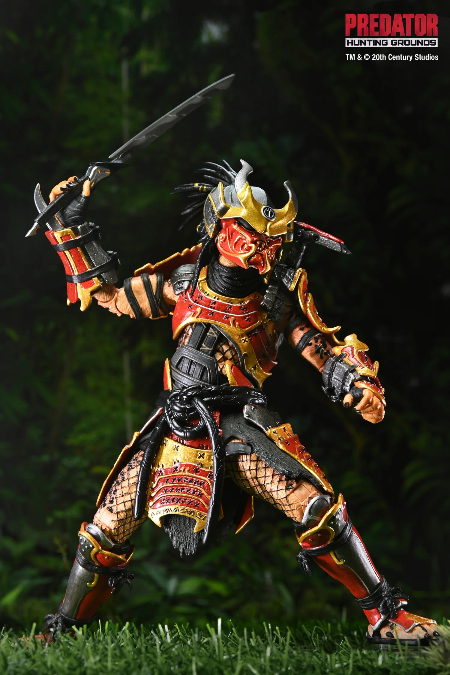 Figura NECA Predator Hunting Grounds Samurai Predator Versión Ultimate