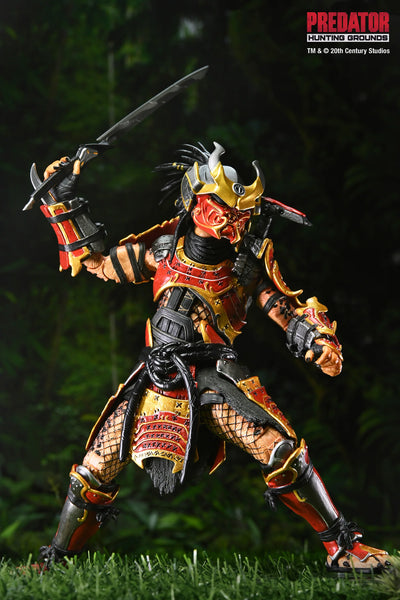 Figura NECA Predator Hunting Grounds Samurai Predator Versión Ultimate
