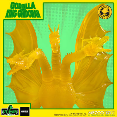Set de Figuras Mezco Toyz Godzilla Destroy All Monsters Godzilla vs King Ghidorah 5 Puntos XL Edición Exclusiva