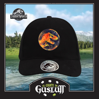 Gorra Jurassic World Logo Lava Negra
