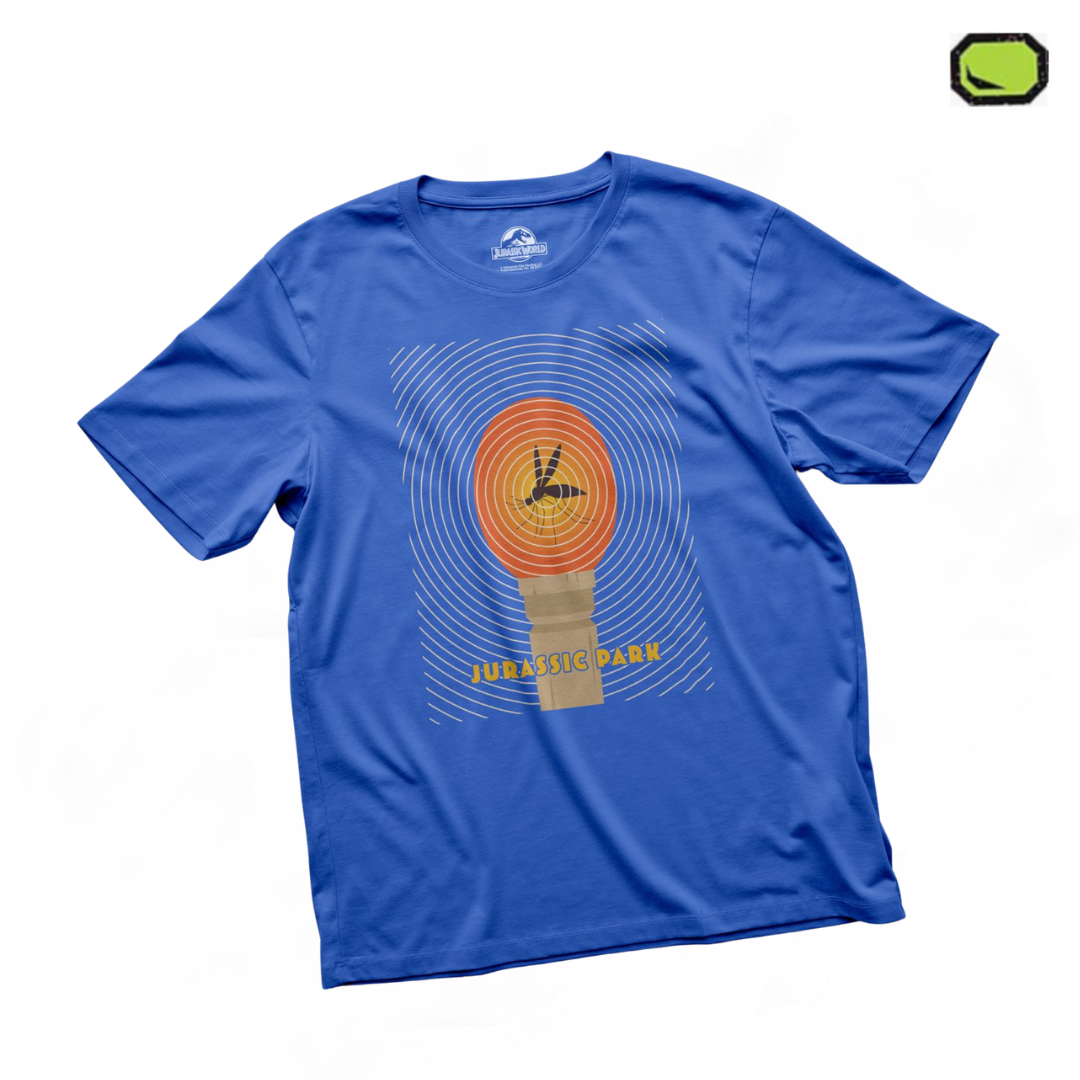 Playera Jurassic Park Mosquito Azul