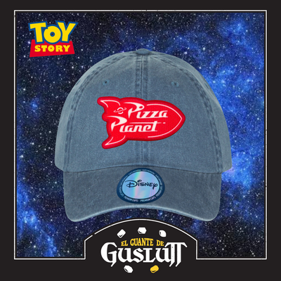 Gorra Toy Story Pizza Planet Azul Tipo Deslavada