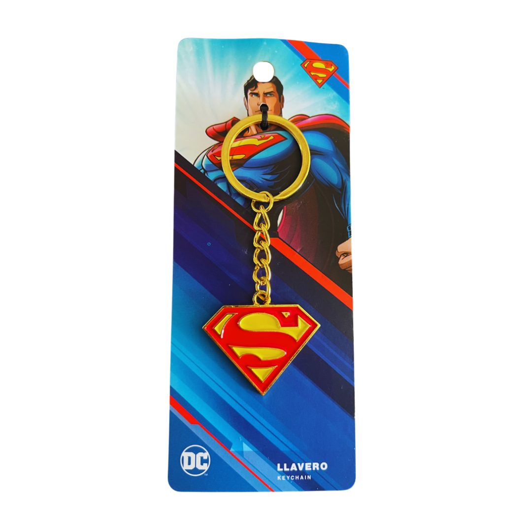 Llavero DC Comics Superman Logo Clásico Metálico Edición Limitada