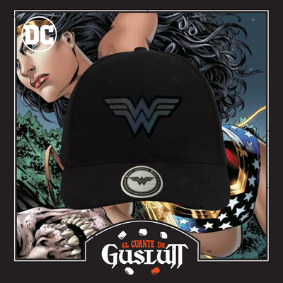 Gorra DC Comics Wonder Woman Logo Iridiscente Negra