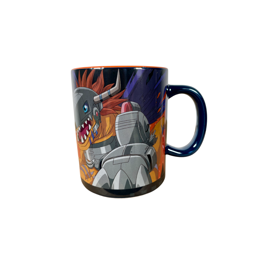 Taza Jumbo Digimon Metal-Greymon Edición Limitada