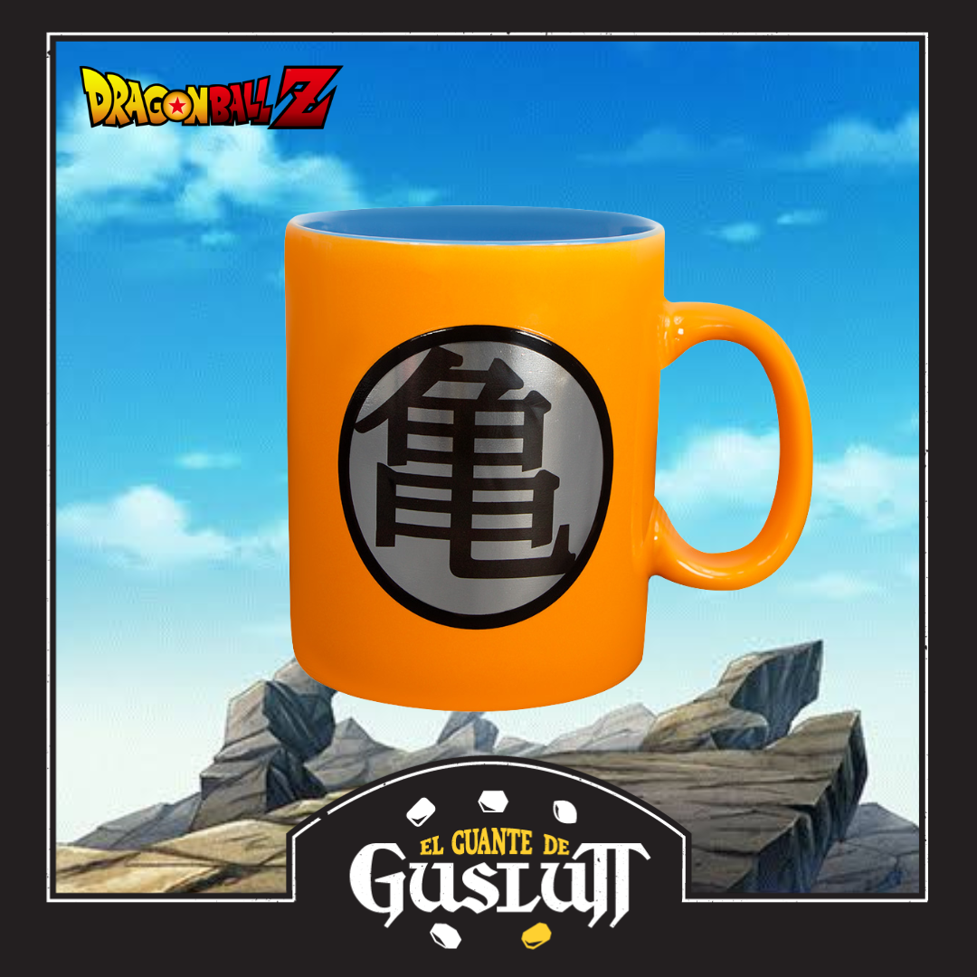 Taza Jumbo Dragon Ball Z Edición Especial “Kame Kanji” acabado metalizado