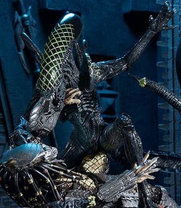 Set de Figuras NECA Alien vs Predator Grid vs Celtic: Rivarly Reborn Edición Exclusiva